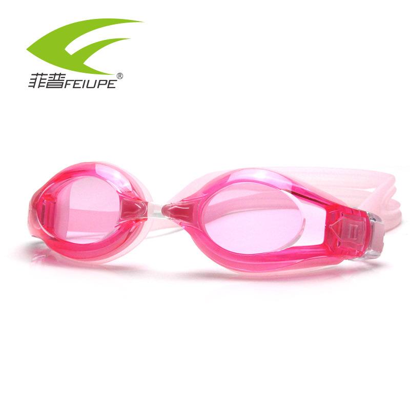 Swimming Goggles High-definition transparent swimming goggles Waterproof and anti-fog adult swimming goggles for myopia f310Pink