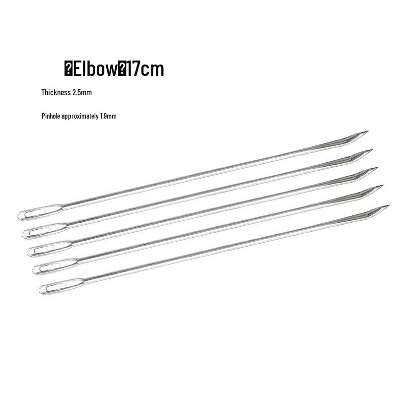 Large Burlap Knitting Bag with Thickened Needle and Snakeskin Pattern