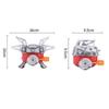 Tragbarer Klappkassettenherd Camping Kochgeschirr Outdoor Gasherd Mini Quadratischer Herd