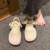 Retro women's new autumn flat-bottomed little white sports and leisure student board shoes