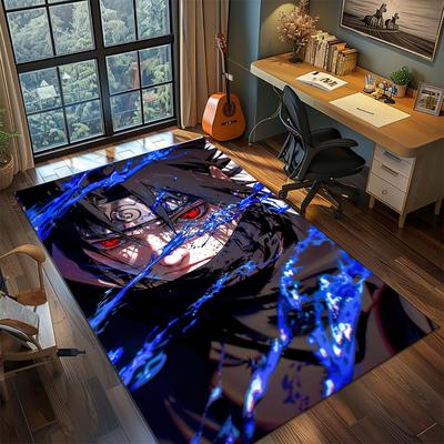 Naruto Anime Rug Carpet Large Area Rug Non Slip Washable Floor Mat Gamer Room Bedroom Home Decor -QJY