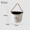 Home Decoration Iron Planter Hanging Metal Bucket Flower Pot Wall Mounted