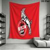 FC KÖLN Wall Tapestry Aesthetic Wall Hanging Printed Fabric Blanket Decorative Tapestries for Bedroom Living Room Home Decor