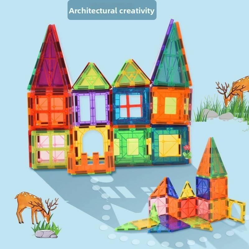 Extra Childrens Large Magnetic Building Blocks Set Toys For Educational Gift