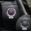 AUKEPO Car Shiny Crystal Rhinestone Engine Start Ring Decal,2 Pack Car Button Start Button Cover/Sticker,Key Ignition Knob Shiny Ring,Shiny Car