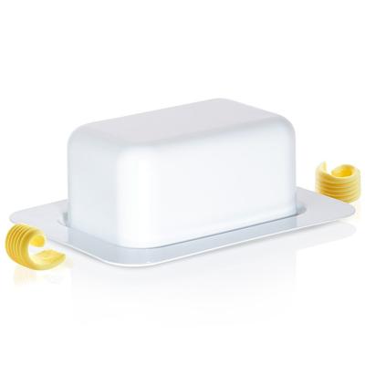 White Butter Dish Kitchen Container for Storing Butter