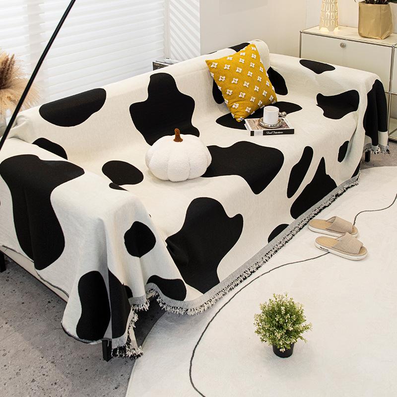 Tessuto Copridivano in Ciniglia Quattro Stagioni Universale Monopezzo Schienale Braccioli Copertura Completa Divano Asciugamano Antiscivolo Coperta Decorativa per Soggiorno