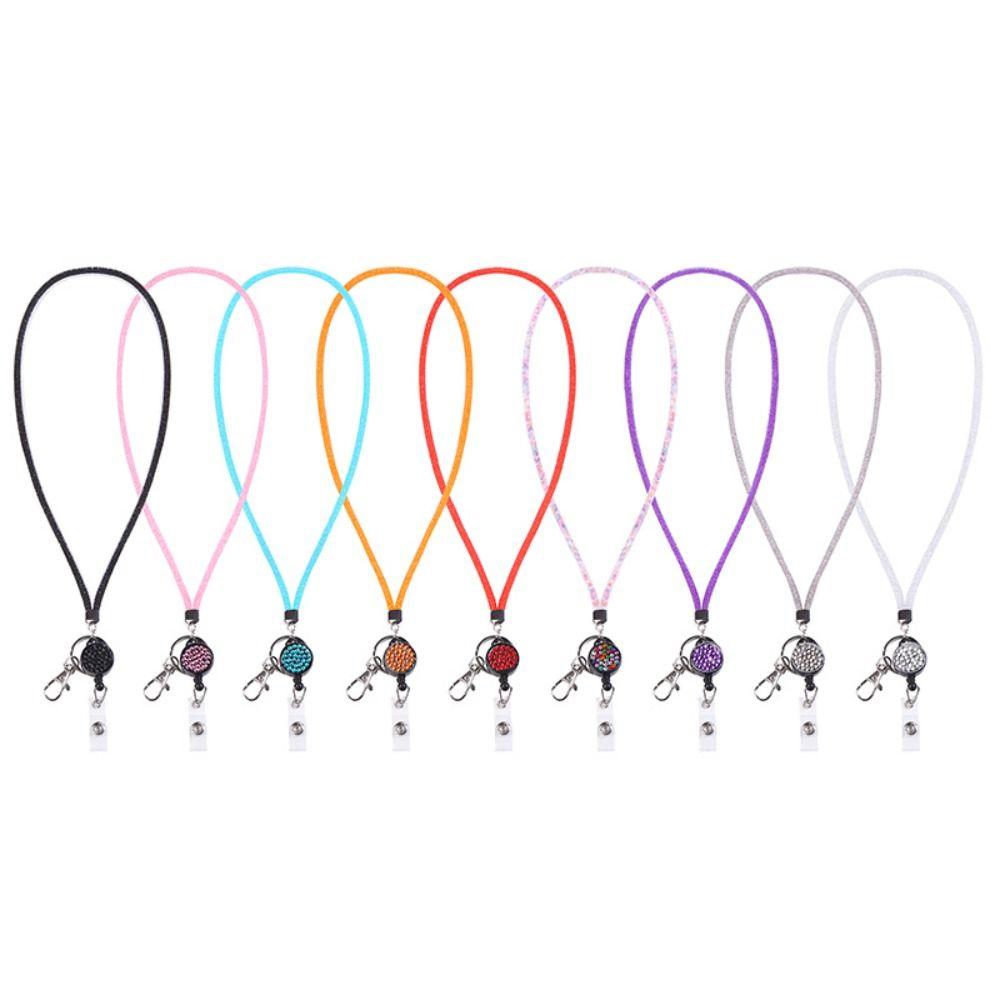 Girl Women Multi Color For Keys Id Card Phone Strap Keyring Retractable Lanyard Lanyard