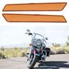 Pair of Saddlebag Reflector   Cover   Warning Large Size Fit for   FLT FLHT 2014-2017