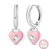 New Sweet 925 Silver Women's Princess Powder Gemstone Blue Kind Bow Design Earrings Fit Party Exquisite Jewelry Gifts
