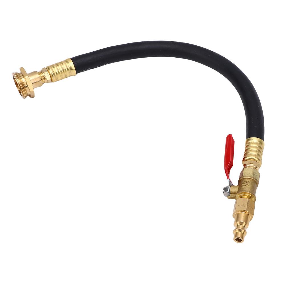 RV Winterizing Kit Brass Rubber Water Line Blowout Fitting Adapter with Shut Off Valve Quick Connect Plug for RV