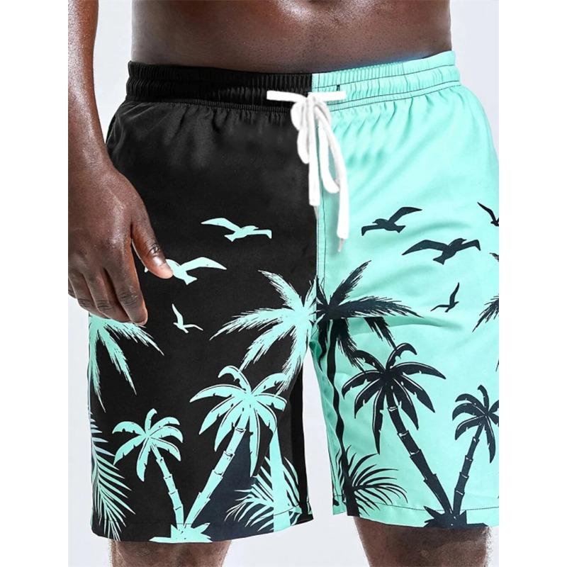 New Men's Beach Shorts Fun 3D Striped Print Swim Trunks Fashion Summer Loose Casual Pants Boy Girl Unisex Gym Board Shorts