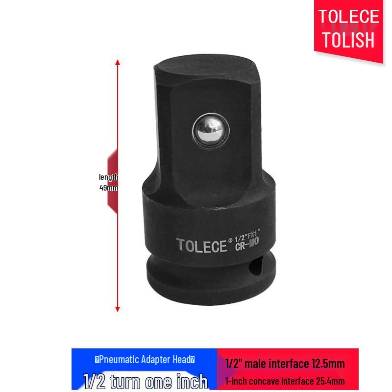 Socket Wrench Adapter: 1/2" To 3/8" To 1/4" Drive Reducer for Air Impact Wrench