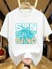 Wds01424art Printing Plus Size Unisexs Round Neck Tshirt Summer Casual Street Fashion Unisexs Joker Short Sleeve Tshirt