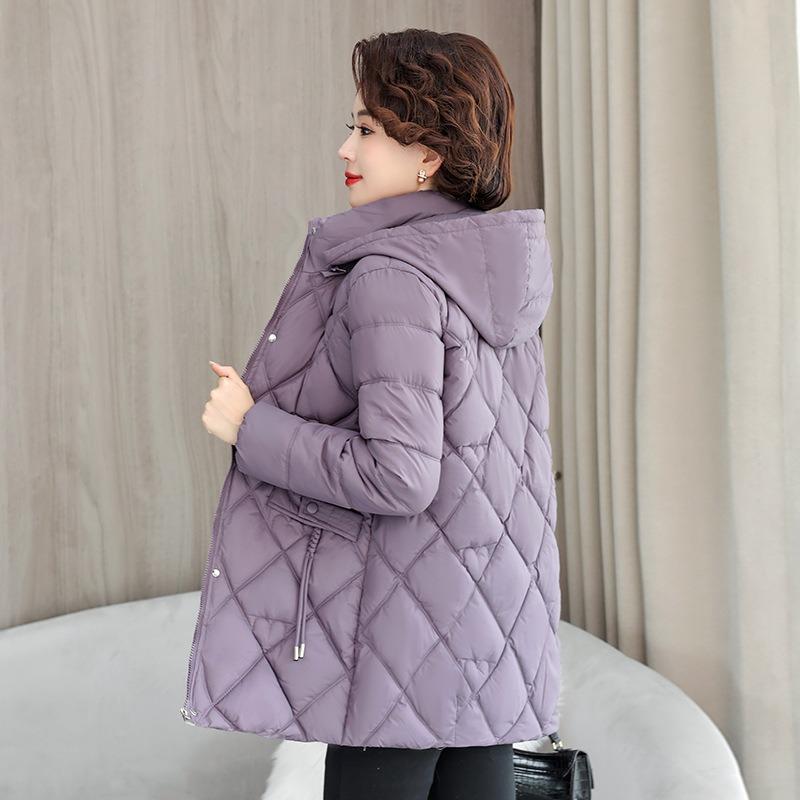 Mom's winter down cotton-padded clothes Middle-aged women's winter cotton-padded jackets New wide too warm cotton-padded jackets Thickened