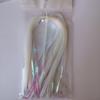 Fluoreszierendes und Perlmuttfarbenes Fliegenfischerhakenbindematerial - 30CM/5g Packung, Weißer und Siebenfarbiger Faden