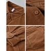 Autumn and Winter Corduroy Long Sleeves Shirt Men Japanese Style Simple Retro Pure Color Thickened Pure Cotton Loose Casual Shirt