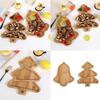 Feiertagsthema Weihnachts-Essensplatten Weihnachtsbaum/Glocken Holz-Servierplatten für Festliche Häuser Unterhaltung