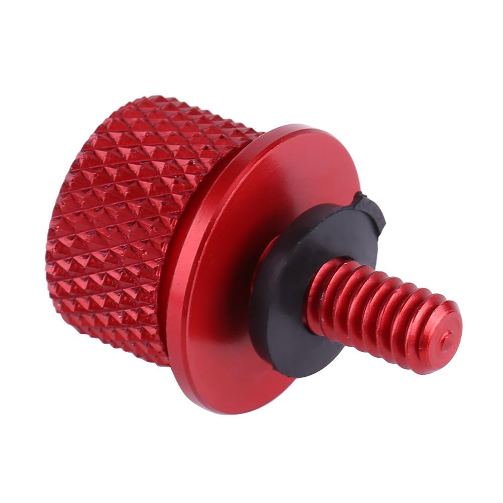 1Pc 1 4 (6mm) Thread Motorcycle Aluminum Rear Seat Bolt Screw Universal Red