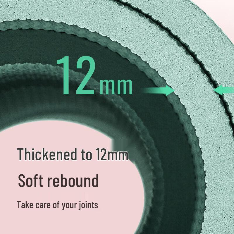 Keep 12mm Shock Absorption & Sound Insulation Jump Rope Mat