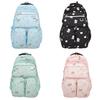 Cute Teddy Cartoon Bear Flower Pattern Large Capacity Student Backpack For Girls