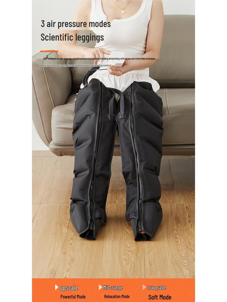 Air Wave Foot & Leg Massager with Kneading and Timer