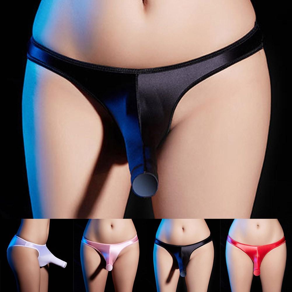 Underwear Briefs Erotic Lingerie Knickers Mans Oil Shiny