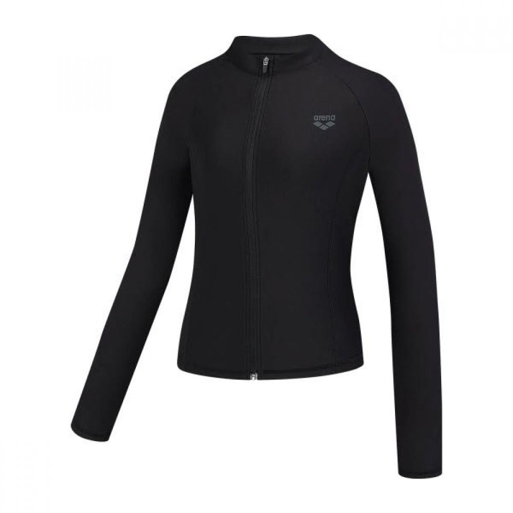 Arena Women S Core Regular Fit Zip Up raSh Guard  A6bl1qr41 Blk 