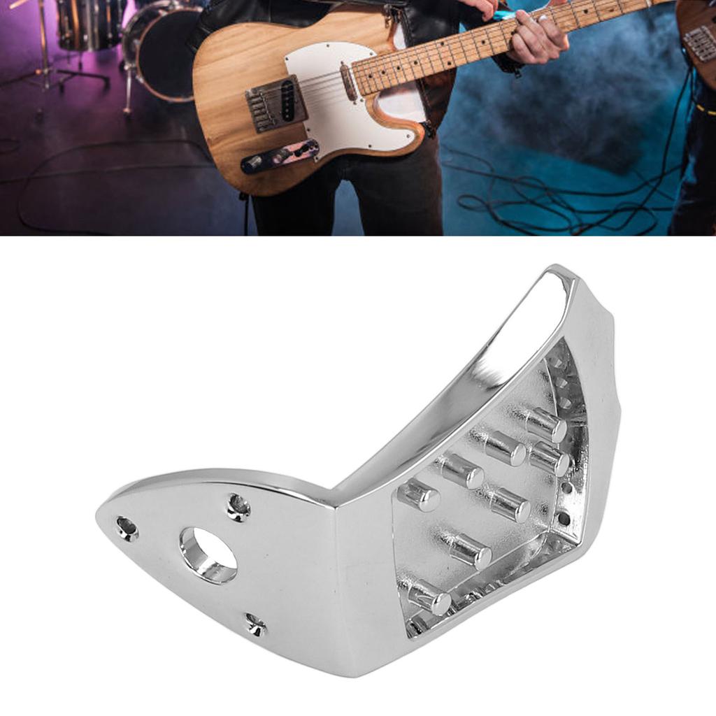 8 String Mandolin Tailpiece with Belt Buckle and Screws Metal Tailpiece Replacement Stringed Musical