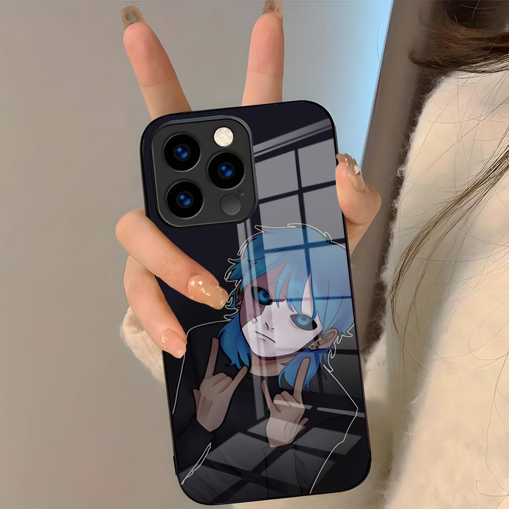 

Game S-Sally Face Horror Phone Case For IPhone 17 Pro Max 16 15 14 Pro Max 13 11 Plus Glass Cover iPhone 11 Pro
