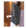 Chiffon Short Wide Lady Summer Dress New National Style Retro Three-quarter Sleeve Mom Style Floral Shirt Top