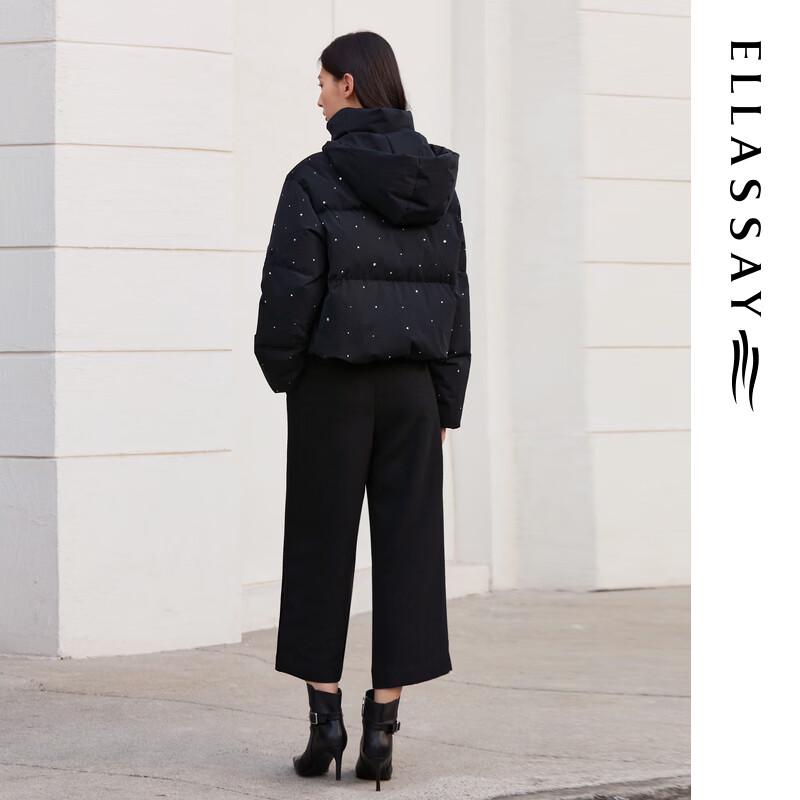 ELLASSAY Women's Minimalist Straight-Leg Cropped Trousers