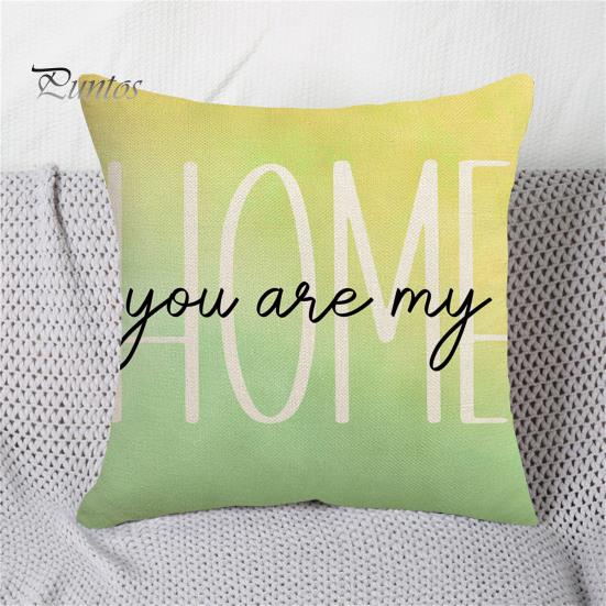 

Наволочка с буквенным принтом, градиентный контраст, цветочный узор, застежка-молния, украшение дома, квадратная форма, наволочка Sweet Love, аксессуар для дивана A