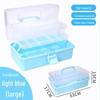 Large Capacity 3-Layer Transparent Art Tool & Pencil Storage Box
