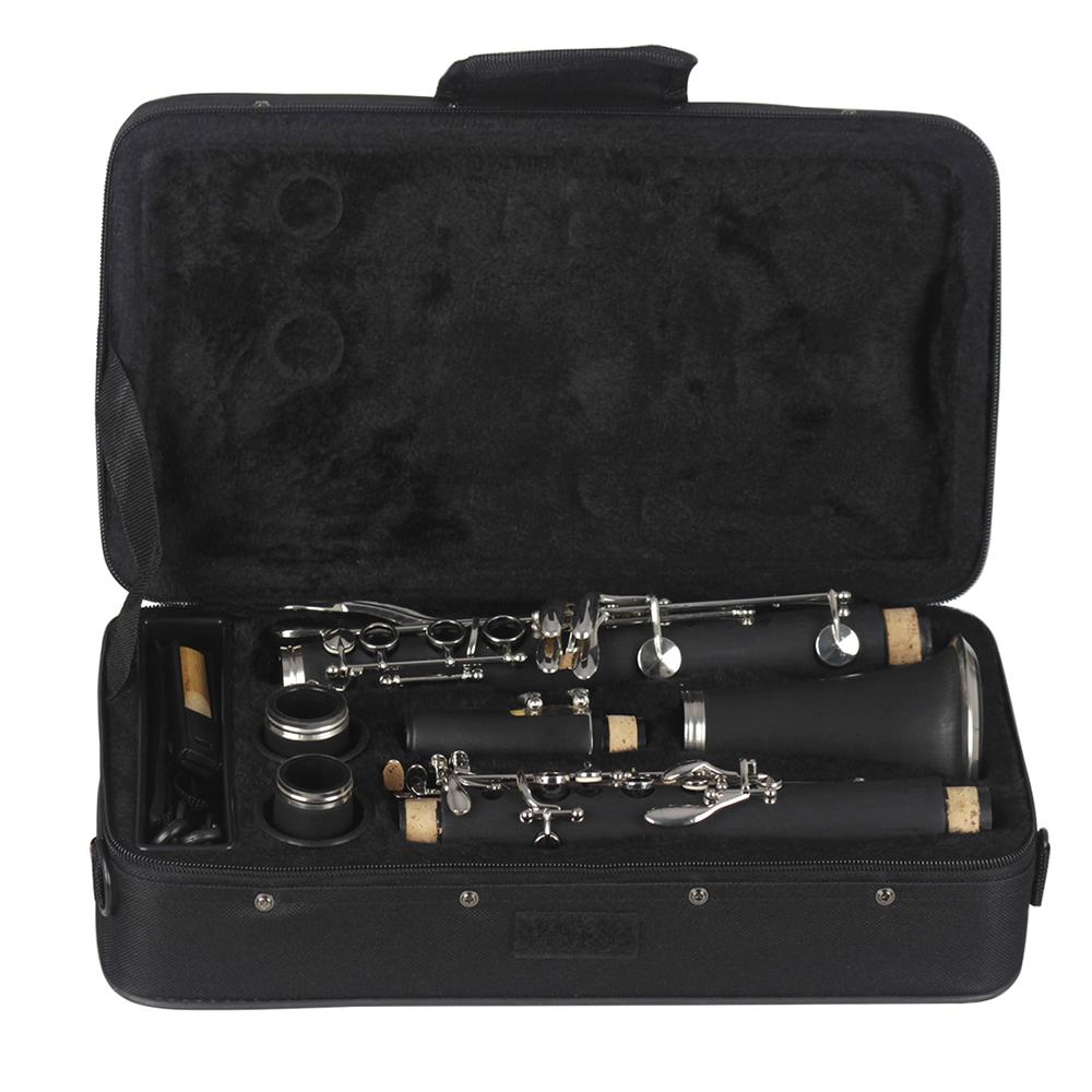 Bb Clarinet 17 Keys Bakelite Wooden Professional Woodwind Instrument Tenor Clarinet With Box Reed Musical Instrument Parts чёрный