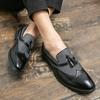 Luxury Brand Tassel Loafers Men Slip-on Casual Shoes Brogue Formal Business Thick Sole Comfortable Moccasin Shoes High Quality