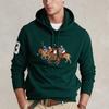 Polo Ralph Lauren FW23 Logo Embroidered Hoodie Men Hoodies Dark-Green 710823853-005
