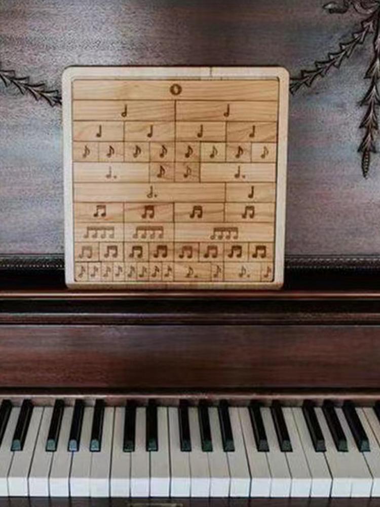 

Музыкальные головоломки Монтессори, игрушки, художественные головоломки, танграм, познавательные игры, обучающие деревянные игрушки для детей, дробная плитка