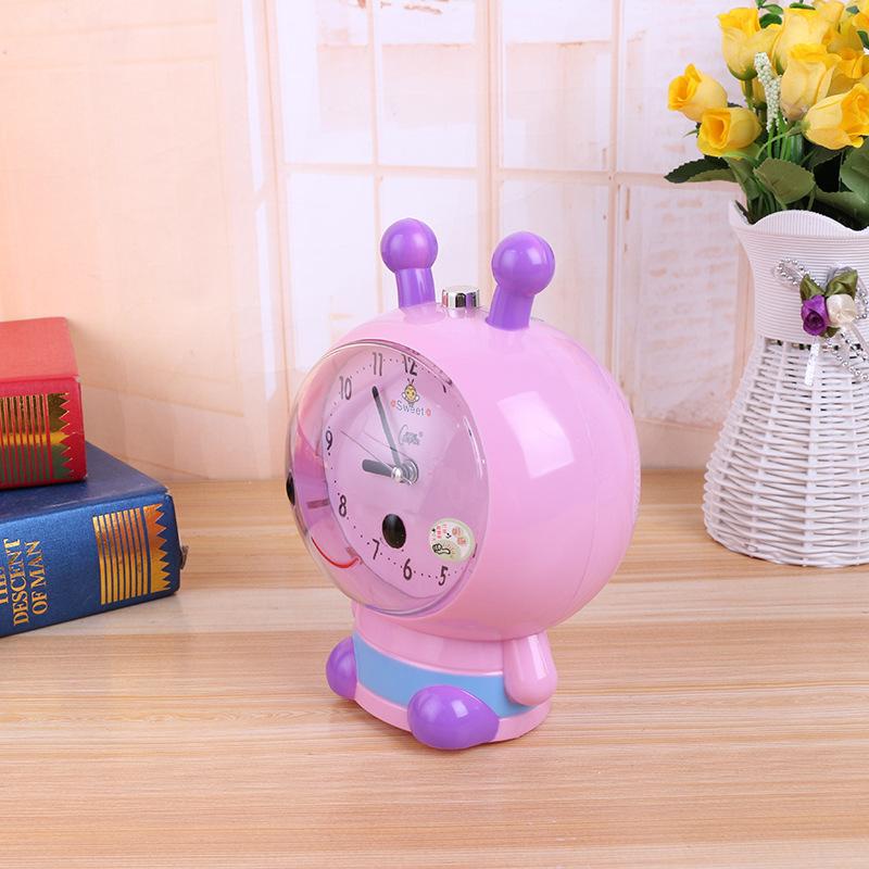 Super cute shape voice alarm clock, cartoon-shaped seat clock, creative children's wake-up clock