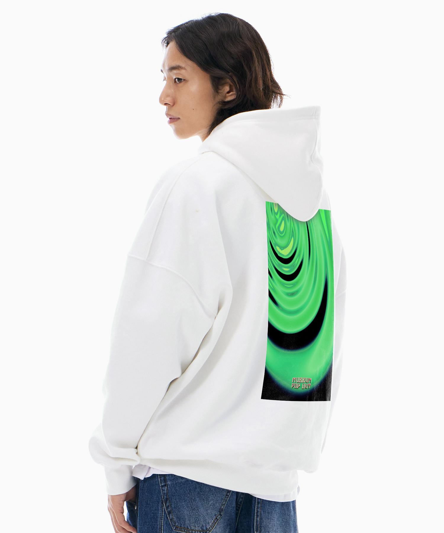Biel Museum Hood White M (Brushed)