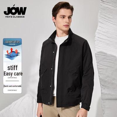 JOW Men's Lightweight Stand-Collar Casual Jacket