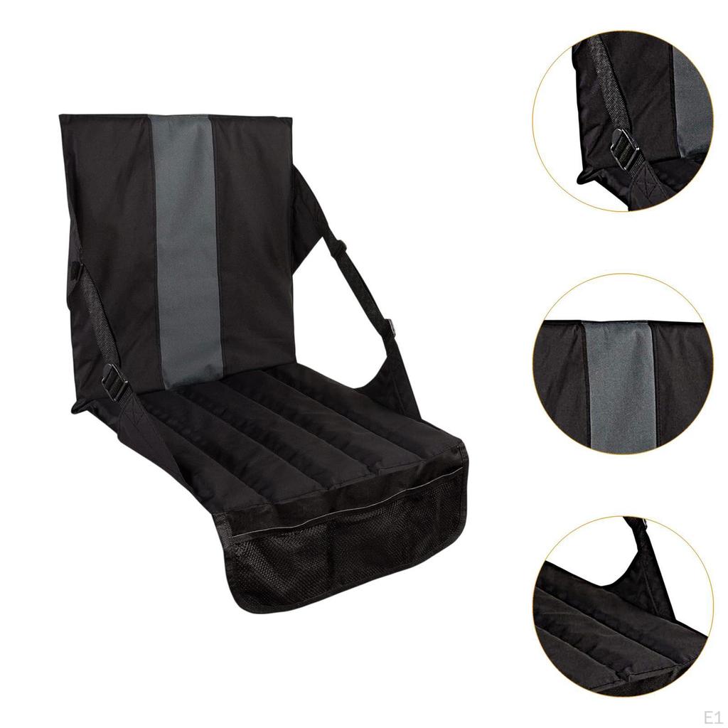 Portable Stadium Seat Cushion with Back Support for Outdoor Activities