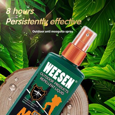 Spray odstraszający owady Kemping Długotrwały środek odstraszający komary Zewnętrzny środek odstraszający komary Bezpieczeństwo dla dorosłych i dzieci Przenośny środek odstraszający komary Deet
