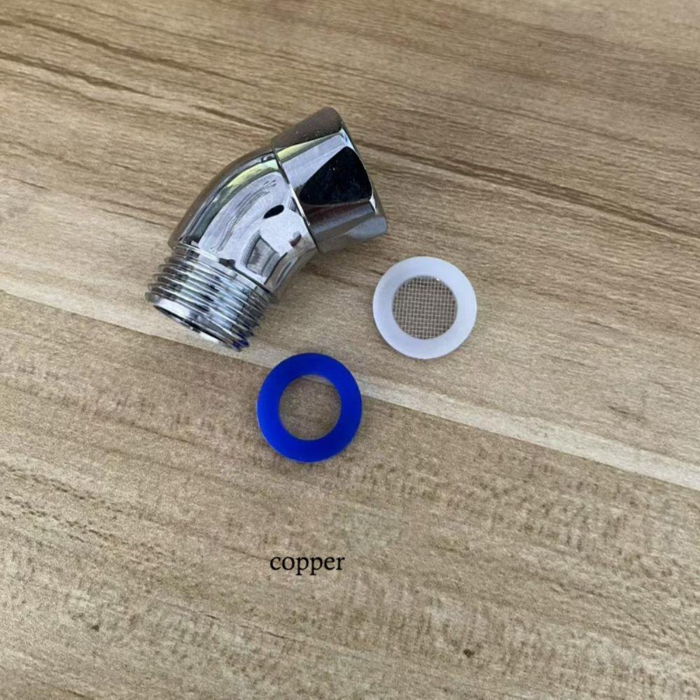 2pcs Easy To Use Handheld Showerhead Connector Elbow Adapter Shower Angle Controller  Kitchen