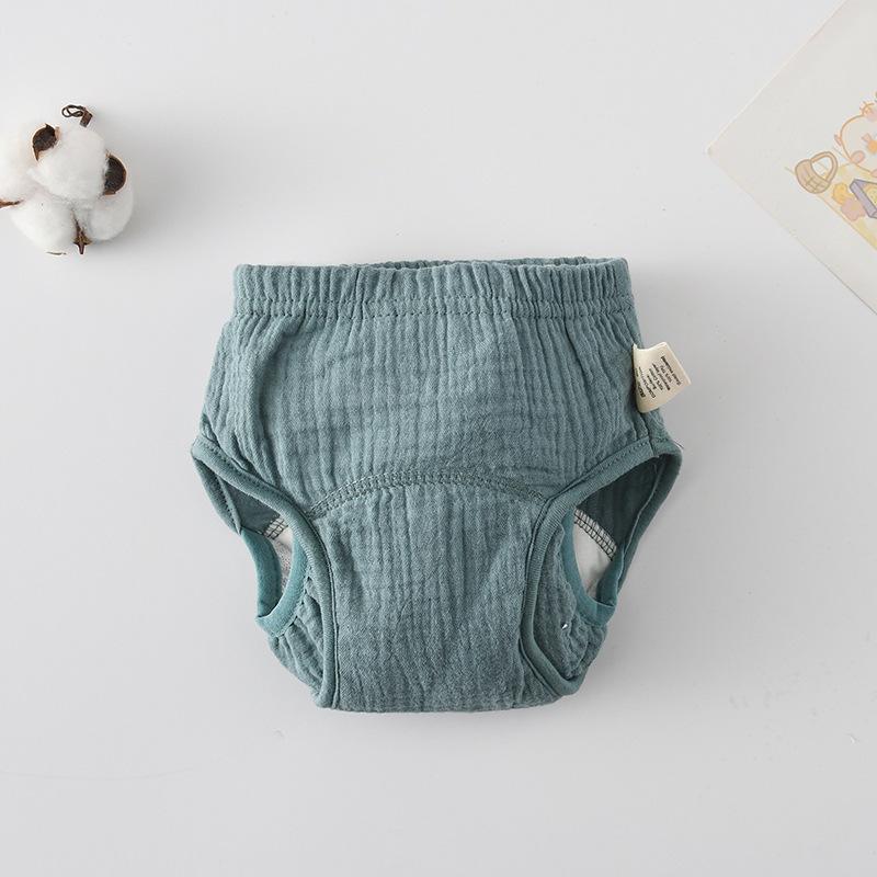 Korean Style Winged Baby Gauze Pull-up Pants: Pure Cotton Diaper Cover & Training Pants