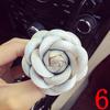 Car-styling Camellia High Flower Female Air Outlet Perfume Clip Auto Accessory Decoration