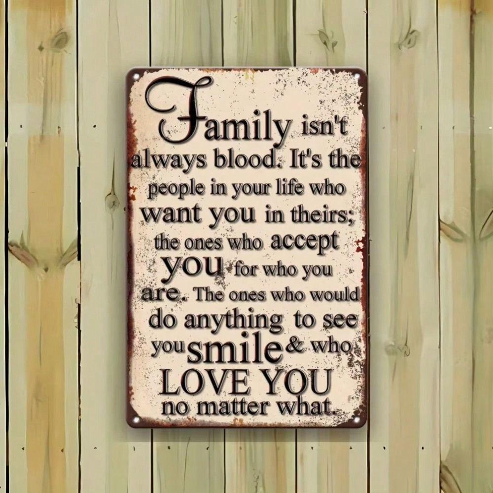 Vintage Metal Wall Poster Waterproof Anti-rust Decor for Home