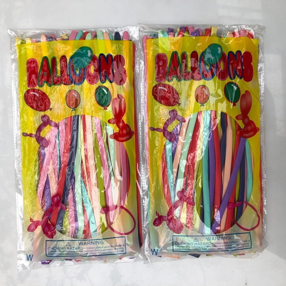 

Magic Long 1.5g Thickened Balloons: Single & Mixed Color Strips
