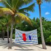 Cherry Stripe Quick Drying Bath Towel Microfiber beach towel - light weight swimming camping  yoga beach out