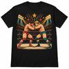 Pro Wrestling Fan Graphic T-Shirt Vintage Ring Fight Black Unisex Tee